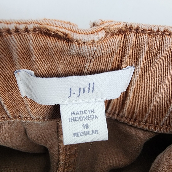 J. Jill Pants Womens 16 Regular Wide Leg Cropped Mauve Brown Drawstring (36x24) - Picture 4 of 10